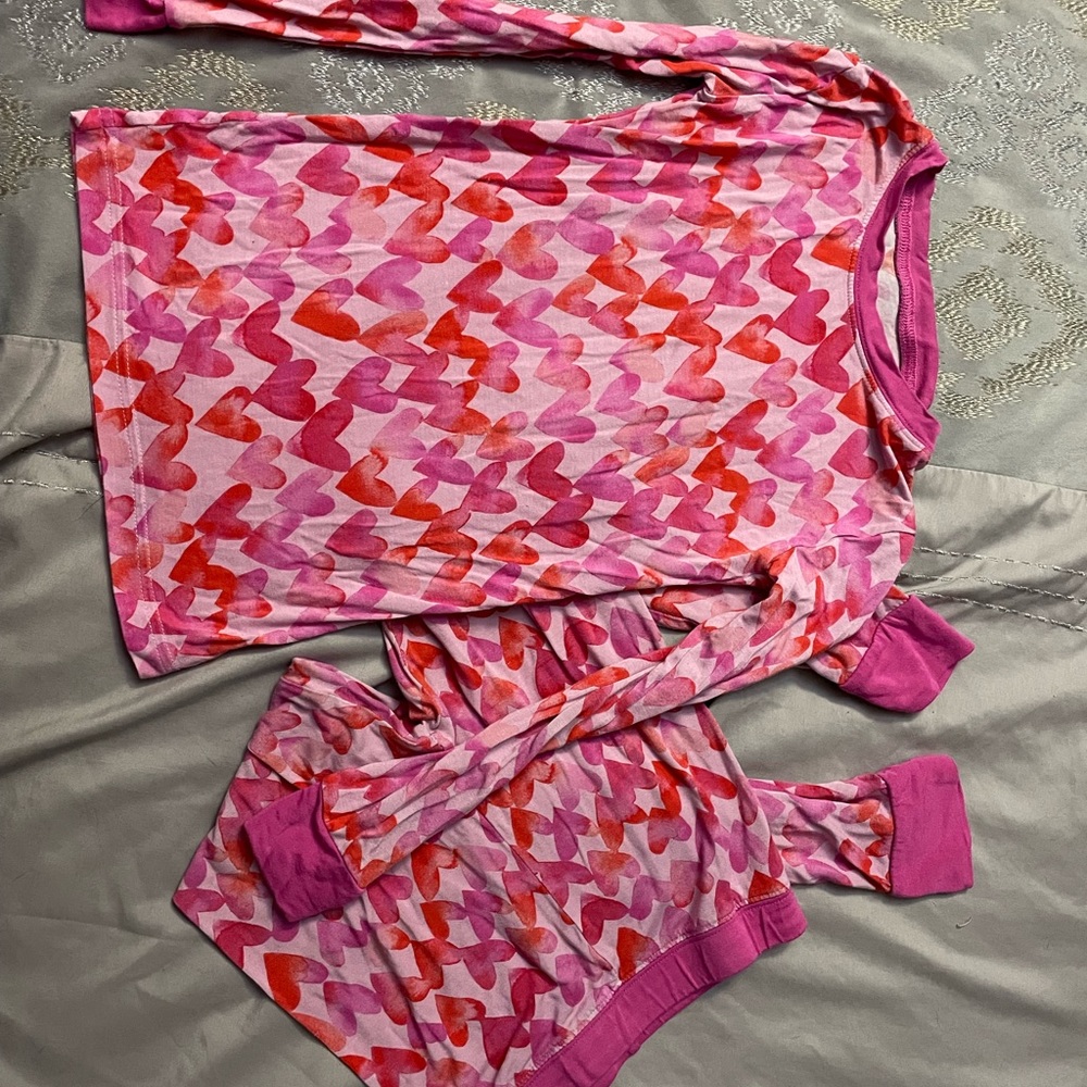 Little sleepies pink hearts